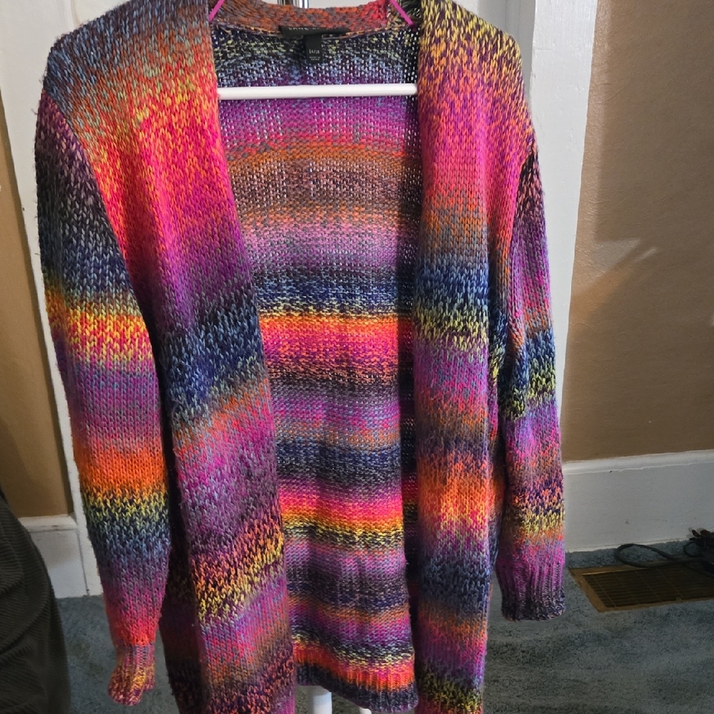 Lane Bryant Colorful Knit Cardigan